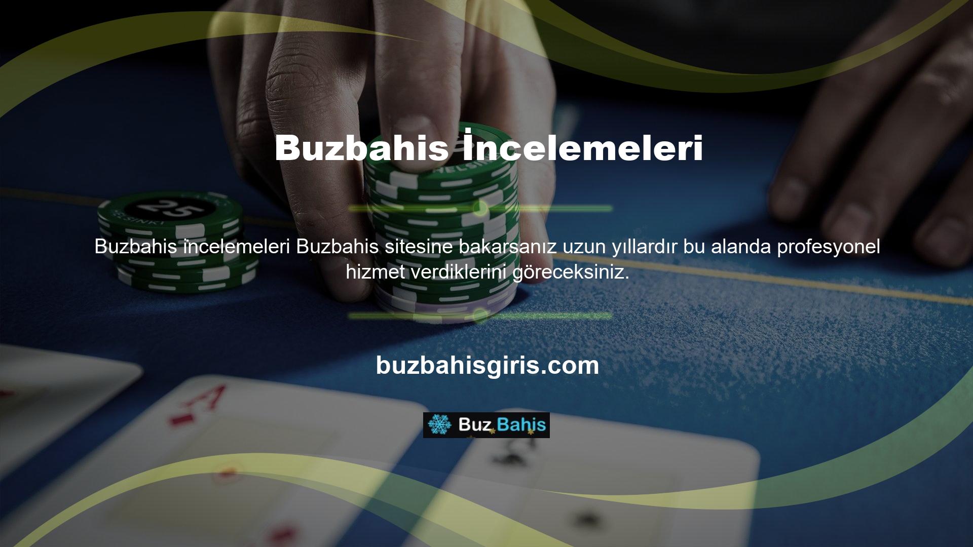 Canlı spor bahisleri ve dünyanın en ünlü casino oyunlarını Avrupa'nın hemen her ülkesinde oynama imkanı sunan Buzbahis online bahis ofisi, ülkemizde faaliyetlerine devam etme kararı almıştır
